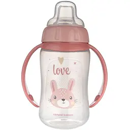 Кружка тренувальна Canpol babies Cute Animal з силіконовим носиком 320 мл рожева (56/512_pin2)