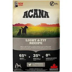 Сухий корм для собак усіх порід Acana Light & Fit проти ожиріння з куркою 6 кг a51260