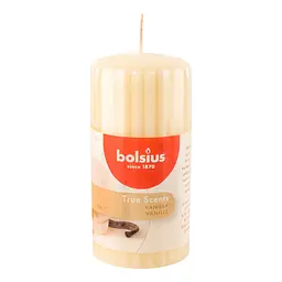 Свічка Bolsius True scents Ваніль стовпчик 12 х 5.8 см біла (266775) - мініатюра 4