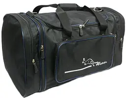 Спортивна сумка Wallaby 365 з розширенням 40/50 л 54(66)x25x30 см Чорна - мініатюра 1