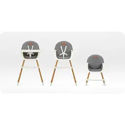 Стільчик для годування MoMi Reki 2 в 1 Grey (KRKA00034) - мініатюра 3