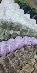 Плед Королівський шарпей Темно-коричневий м'який плед у смужку 1,50x2.20 м ширина смужки 4 - мініатюра 4