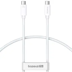 Дата кабель Baseus Superior Series 2 USB4 Full-Function Type-C to Type-C 240W (1m) (P10365200211) Moon White