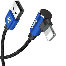 Кабель Baseus MVP Elbow L Shape Cable USB to Lightning 1.5A 1m CALMVP-03 Blue - мініатюра 2
