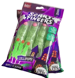 Льодяники пальці Becky's Scary Fingers Lollipops 8шт, 144г - мініатюра 4