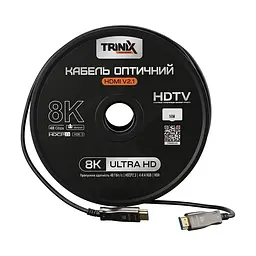 Кабель HDMI V2.1 оптичний 50м Trinix (AOC-HDMI8k-50m) (74-00159) - мініатюра 2