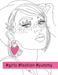 Розмальовка #Girls#Fashion#Yummy