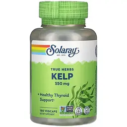 Ламінарія Solaray Kelp 550 мг 180 веганських капсул