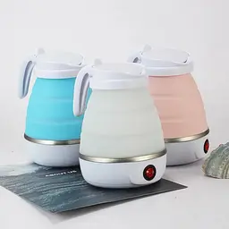 Електрочайник Silicon Kettle силіконовий складний електрочайник маленький електрочайник портативний чайник - мініатюра 3