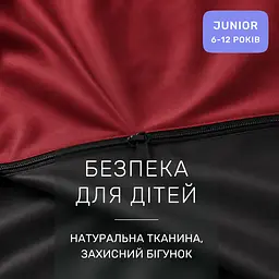Дитяча постільна білизна MIRSON JUNIOR фланель Black/Red 200х220см (2200012803448) - мініатюра 5