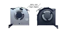 Вентилятор Lenovo кулер (GPU Fan 12V) для моделей ноутбука Legion Pro 7 16IRX8H (82WQ), Pro 7 16ARX8H (82WS) (DFSCL12E16486P)