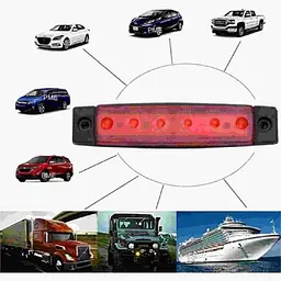Габарит LED прямокутний 100х10 мм 12/24V Led 6 діодів 5 шт. (201306) - мініатюра 2
