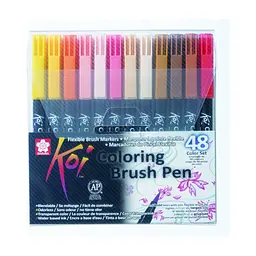 Набір маркерів Koi Coloring Brush Pen, 48 кольорів (084511391796)