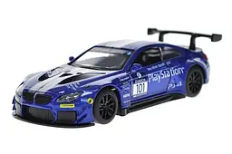 Іграшкова машинка гоночна BMW M6 GT3 1:44 Автопром металева 4369, в коробці 14,5х6,5х7см - мініатюра 6