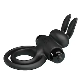 Ерекційне кільце - Pretty Love Vibrant Penis Ring III Black - мініатюра 7