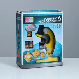 Іграшковий мікроскоп для дітей зі збільшенням 100х 400х 1200х, комплект для наукових експериментів та досліджень, 22 см - мініатюра 9