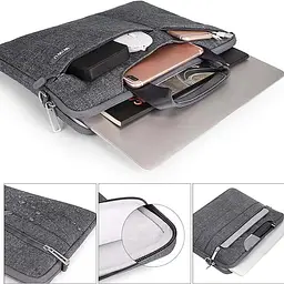 Сумка для ноутбуку WIWU City Commuter Bag 15.6" Grey - мініатюра 3