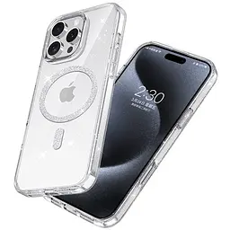 Чохол TPU Eclipse Sparkle Magnetic Fit для Apple iPhone 16 Pro (6.3") Clear - мініатюра 7