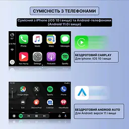 XUDA USB адаптер 3в1 CarPlay/Android Auto Android 14 2/16Gb підтримка Youtube, Netflix - мініатюра 7