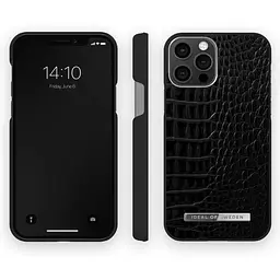 Протиударний чохол iDeal of Sweden Atelier MagSafe для iPhone 12 Pro (6.1") Neo Noir Croco - мініатюра 4