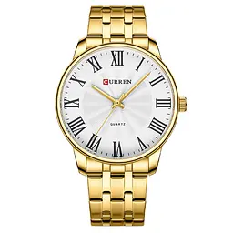 Curren 8422 Gold-White