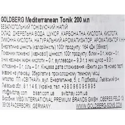 Тонік Goldberg Mediterranean Tonik 200 мл - мініатюра 7