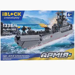 Конструктор Військовий Корабель СДК Юрій Олефіренко iBlock 1338 Деталей - мініатюра 2