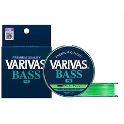 Шнур Varivas Bass PE X4 Flash Green 150 m 8.1 kg 0.165 mm 1.0 (1102-VA 19503)