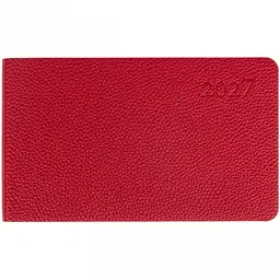 Щотижневик Leo Planner 2027 Binario 10х17 см м'який бордовий 128 сторінок (252739)