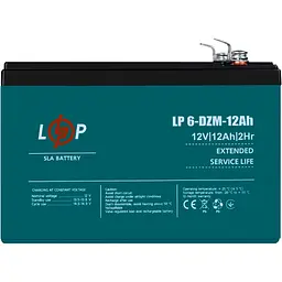 Акумулятор LogicPower AGM 6-DZM 12V (12V/12Ah/240Wh) (3536) [109283] - мініатюра 2