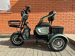 Електроскутер Триколісний Corso Logan (1200W 72V/28Ah) Зелений - мініатюра 3