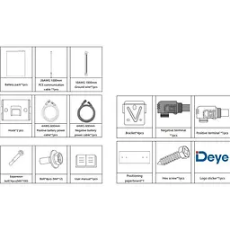 Акумулятор Deye LiFePO4 48V (51.2V/100Ah/5120Wh) (SE-F5 Pro-C) [152811] - мініатюра 4
