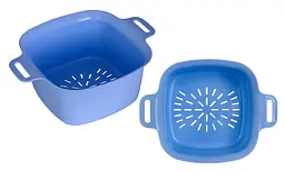 Друшляк квадратний Ekodeo 3 л синій (P92218BL) - мініатюра 2