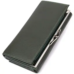 Місткий жіночий гаманець на магнітах із натуральної шкіри ST Leather 19х9,5х3 см acs0029686 - мініатюра 2