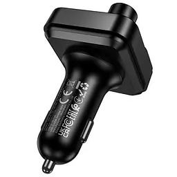 АЗП FM модулятор Borofone BC61 Ocean PD30W+QC3.0 total 45W (2USB-A/1C) Black - мініатюра 6