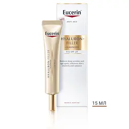 Антивіковий крем для шкіри навколо очей Eucerin Hyaluron-Filler + Elasticity SPF 20 15 мл - мініатюра 6