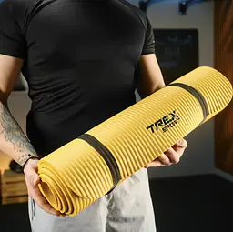 Коврик для йоги Trex Sport TX-018NGM NBR 1см 180х60 жовтий - мініатюра 12