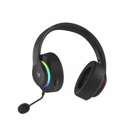Навушники бездротові Bloody GR520, Black, Bluetooth 5.3 / USB 2.4 GHz / 3.5 мм, мікрофон, динаміки 50 мм, RGB підсвічування, 16 Ом, 105 дБ, 1050 mAh - мініатюра 2