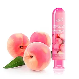 Гель лубрикант зволожуючий їстівний Fruits Fun персик 80 мл