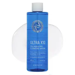 Очищувальна вода з колагеном Ultra X10 Collagen Pro Cleansing Water Enough 500 мл - мініатюра 2