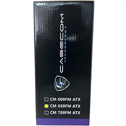 БЖ 650W Casecom, 120mm, Modular, Box - мініатюра 6