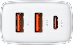 Зарядний пристрій Baseus Compact Quick Charger 2U+C 30W EU white (CCXJ-E02) - мініатюра 4