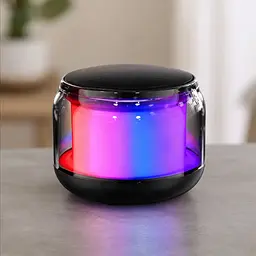 Міні-колонка Bluetooth/Акустика зі звуком 360 ° та підсвічуванням - мініатюра 4