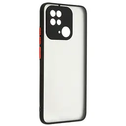 Чехол-накладка для Xiaomi Redmi 10C, Frosted Matte, черный, противоударный чехол с защитой всего корпуса, термополиуретан TPU + поликарбонат PC, ArmorStandart (ARM66733)
