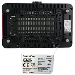 Тостер Silver Crest STS 850 A1 7 режимів обсмажування 850 Вт тостерниця для гарячих бутербродів - мініатюра 8