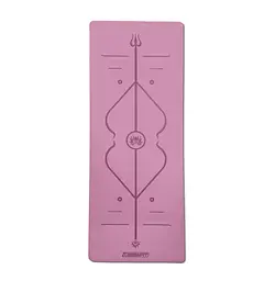 Килимок для йоги професійний EasyFit Pro каучук, 184 x 68 см, 5 мм рожевий (EF-1925-Р)