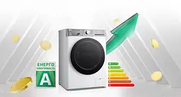 LG Прально-сушильна машина фронтальна, 9(5)кг, 1200, А, 48см, дисплей, пара, інвертор, білий - мініатюра 3