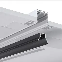 LED профіль врізний під шпаклівку+вставка чорна "антиблік", 2м KLOODI KLP165 2 - мініатюра 5