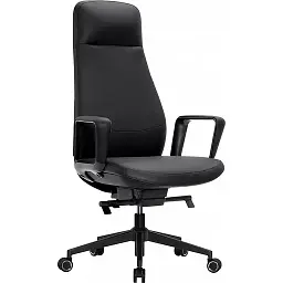 Офісне крісло GT Racer B-2115 Black (leather)