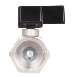 Кран кульовий міні Thermo Alliance Forte 1/2" ВВ прямий, півметелик SF265W15 - мініатюра 3